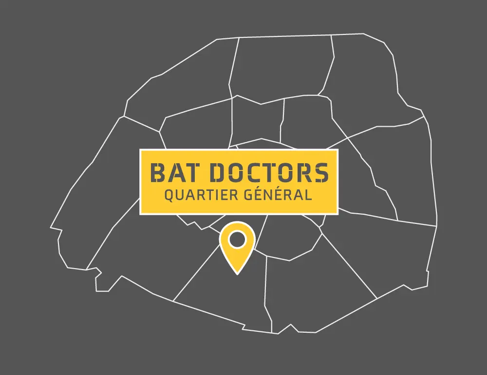 Plan de situation de Bat Doctors dans le 14e arrondissement de Paris